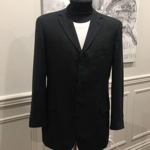 HUGO BOSS Jacket Solbiati 100% Linen Black size 50 - US Med.